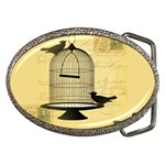 Victorian Birdcage Belt Buckle (Oval) Front