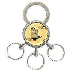 Victorian Birdcage 3-ring Key Chain