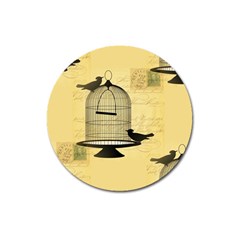 Victorian Birdcage Magnet 3  (round) by boho