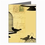 Victorian Birdcage Greeting Card Left