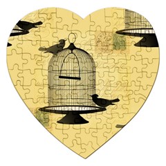 Victorian Birdcage Jigsaw Puzzle (heart) by boho