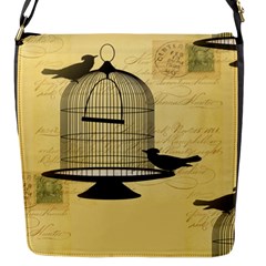 Victorian Birdcage Flap Closure Messenger Bag (small)