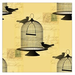 Victorian Birdcage Large Satin Scarf (square)