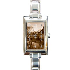 Native American Rectangular Italian Charm Watch by boho