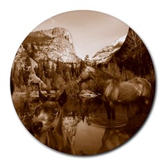 Native American 8  Mouse Pad (round) by boho