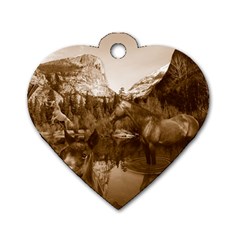 Native American Dog Tag Heart (two Sided) by boho