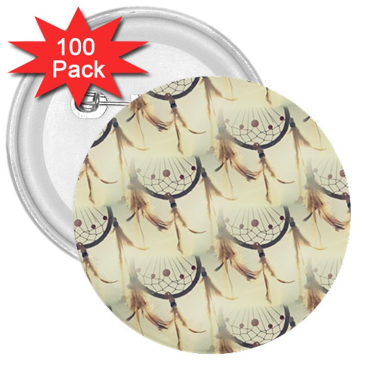 Dream Catcher 3  Button (100 pack)