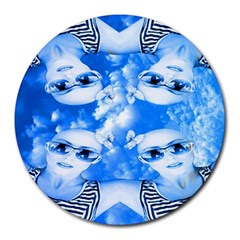 Skydivers 8  Mouse Pad (round)