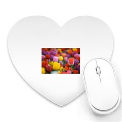 Flower Mouse Pad (heart) by habiba4true