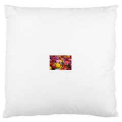 Flower Large Flano Cushion Case (one Side) by habiba4true