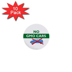 No Gmo Cars Mini Buttons (10 Pack)