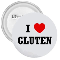 I Heart Gluten 3  Button