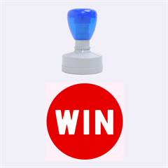 Win Button Rubber Stamp by spelrite