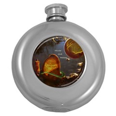 Follow Your Passion Hip Flask (round) by lucia