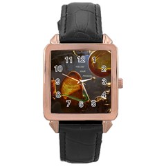 Follow Your Passion Rose Gold Leather Watch  by lucia