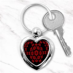 Red Alaun Crystal Mandala Key Chain (heart)