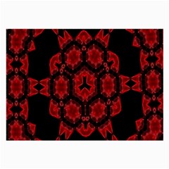 Red Alaun Crystal Mandala Glasses Cloth (large)