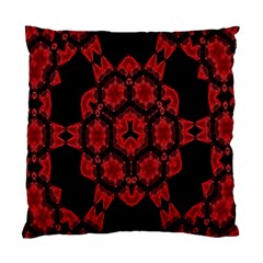 Red Alaun Crystal Mandala Cushion Case (two Sided)  by lucia