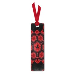 Red Alaun Crystal Mandala Small Bookmark