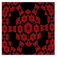 Red Alaun Crystal Mandala Large Satin Scarf (square)