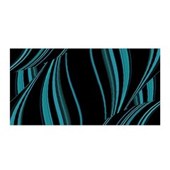 Dark Abstract Print Satin Wrap by dflcprintsclothing