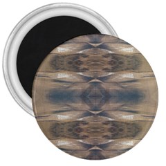 Wildlife Wild Animal Skin Art Brown Black 3  Button Magnet by yoursparklingshop