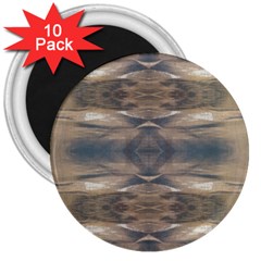 Wildlife Wild Animal Skin Art Brown Black 3  Button Magnet (10 Pack) by yoursparklingshop