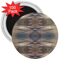 Wildlife Wild Animal Skin Art Brown Black 3  Button Magnet (100 Pack)