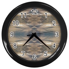 Wildlife Wild Animal Skin Art Brown Black Wall Clock (black) by yoursparklingshop