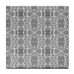 Grey White Tiles Geometry Stone Mosaic Pattern Ceramic Tile by yoursparklingshop