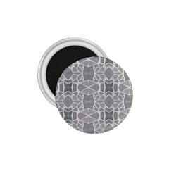 Grey White Tiles Geometry Stone Mosaic Pattern 1 75  Button Magnet