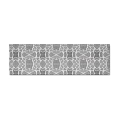 Grey White Tiles Geometry Stone Mosaic Pattern Bumper Sticker by yoursparklingshop