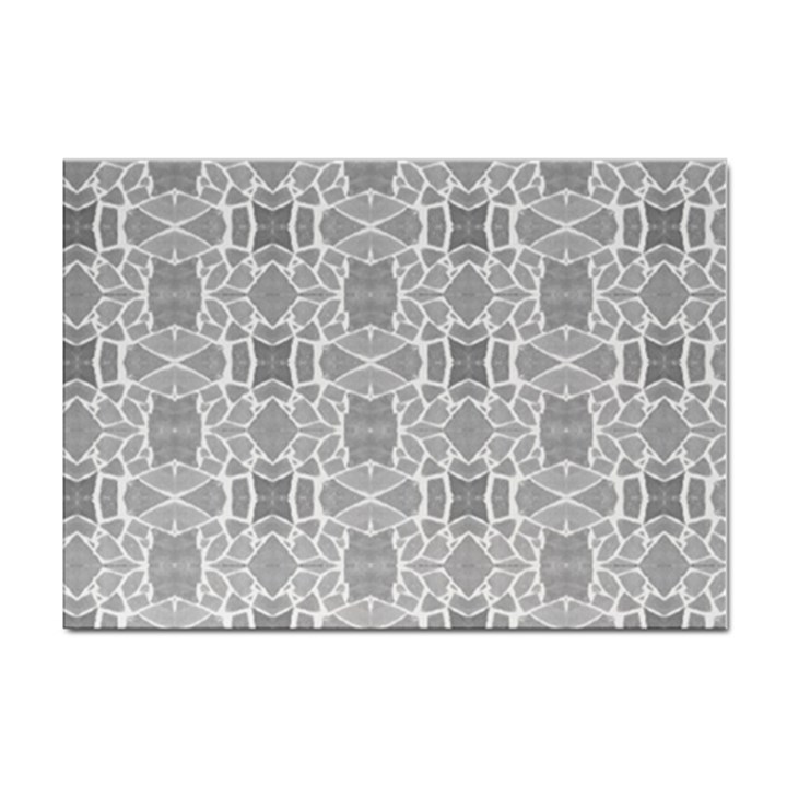 Grey White Tiles Geometry Stone Mosaic Pattern A4 Sticker 100 Pack