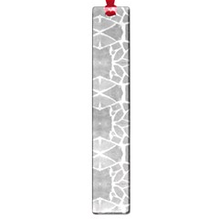 Grey White Tiles Geometry Stone Mosaic Pattern Large Bookmark