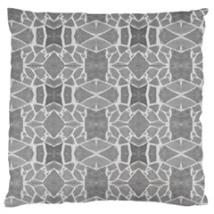 Grey White Tiles Geometry Stone Mosaic Pattern Standard Flano Cushion Case (one Side)