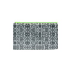 Grey White Tiles Geometry Stone Mosaic Pattern Cosmetic Bag (xs) by yoursparklingshop