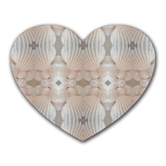 Seashells Summer Beach Love Romanticwedding  Mouse Pad (heart)