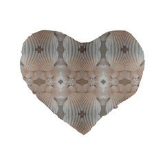 Seashells Summer Beach Love Romanticwedding  Standard 16  Premium Heart Shape Cushion  by yoursparklingshop