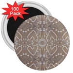 Love Hearts Beach Seashells Shells Sand  3  Button Magnet (100 pack) Front