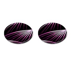 Bending Abstract Futuristic Print Cufflinks (oval) by dflcprintsclothing