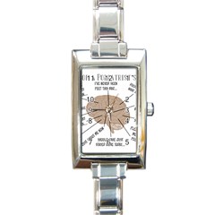 Atlas Of A Podiatrist s Brain Rectangular Italian Charm Watch