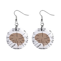 Atlas Of A Podiatrist s Brain Mini Button Earrings