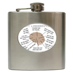 Atlas Of A Podiatrist s Brain Hip Flask