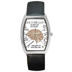 Atlas Of A Podiatrist s Brain Tonneau Leather Watch