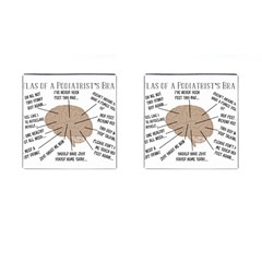 Atlas Of A Podiatrist s Brain Cufflinks (square)