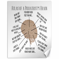 Atlas Of A Podiatrist s Brain Canvas 18  X 24  (unframed)