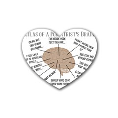 Atlas Of A Podiatrist s Brain Drink Coasters (heart)