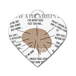 Atlas Of A Podiatrist s Brain Dog Tag Heart (Two Sided) Front