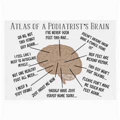 Atlas Of A Podiatrist s Brain Glasses Cloth (large) by GailGabel