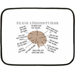 Atlas Of A Podiatrist s Brain Mini Fleece Blanket (two Sided)